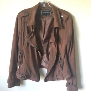 Brown Moto Jacket